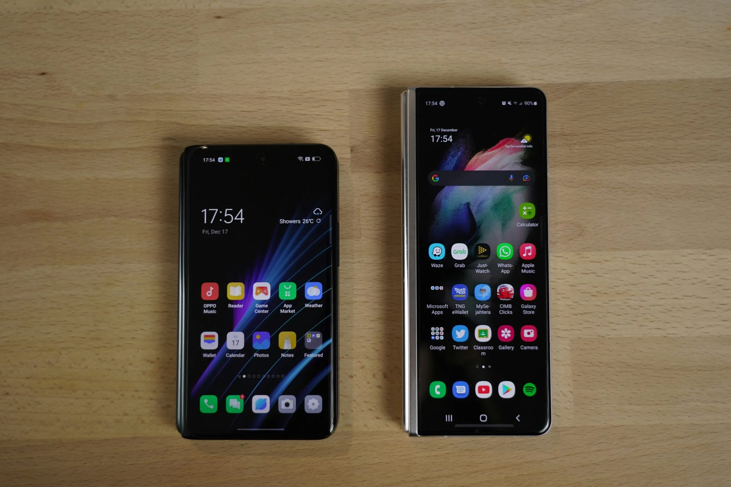 a couple of cell phones